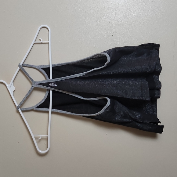 FP movement by Free People Shiny Black Crop Racerback Tank - Picture 3 of 5